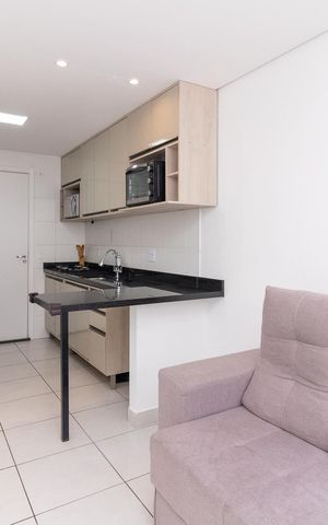 Apartamento para alugar com 28m², 1 quarto e sem vagaSala