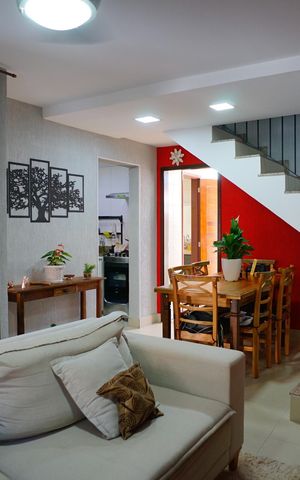 Casa de condomínio à venda com 80m², 3 quartos e 1 vaga Casa de condomínio à venda com 80m², 3 quartos e 1 vagaSala