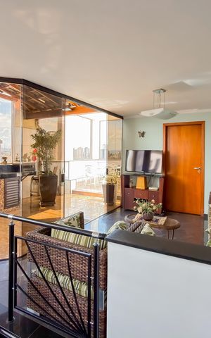 Apartamento à venda com 229m², 4 quartos e 3 vagas Apartamento à venda com 229m², 4 quartos e 3 vagasCobertura - Sala