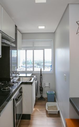 Apartamento para alugar com 32m², 1 quarto e sem vaga Apartamento para alugar com 32m², 1 quarto e sem vagaCozinha e Área de Serviço