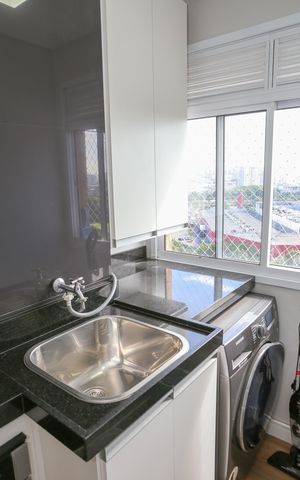 Apartamento para alugar com 32m², 1 quarto e sem vaga Apartamento para alugar com 32m², 1 quarto e sem vagaCozinha e Área de Serviço