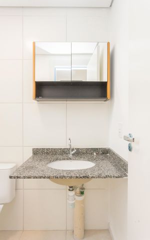 Apartamento à venda com 49m², 2 quartos e sem vagaBanheiro da Suíte