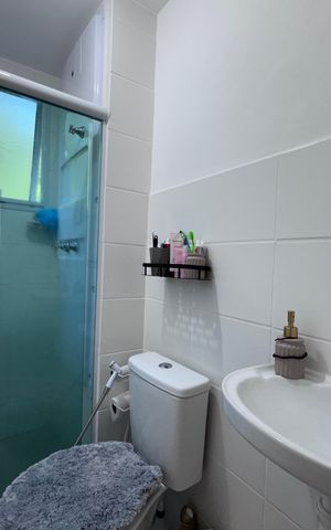 Apartamento à venda com 44m², 2 quartos e 1 vaga Apartamento à venda com 44m², 2 quartos e 1 vagaBanheiro Social