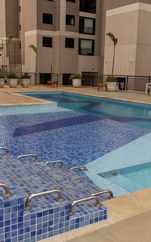 Apartamento à venda com 47m², 2 quartos e 1 vaga Apartamento à venda com 47m², 2 quartos e 1 vagaÁrea comum - Piscina