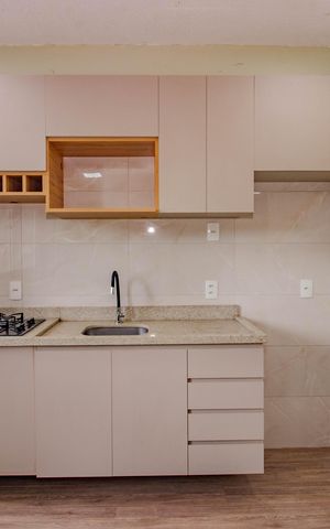 Apartamento à venda com 50m², 1 quarto e 1 vaga Apartamento à venda com 50m², 1 quarto e 1 vagaCozinha e Área de Serviço