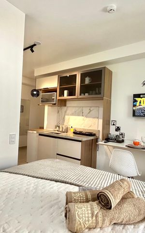 Studio à venda com 29m², 1 quarto e sem vaga Studio à venda com 29m², 1 quarto e sem vagaSala/Quarto