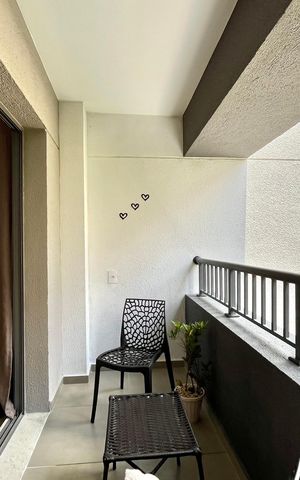 Studio à venda com 29m², 1 quarto e sem vaga Studio à venda com 29m², 1 quarto e sem vagaVaranda