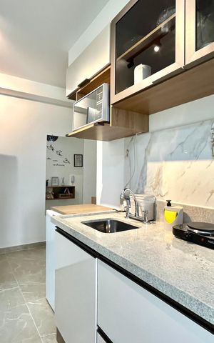 Studio à venda com 29m², 1 quarto e sem vaga Studio à venda com 29m², 1 quarto e sem vagaCozinha