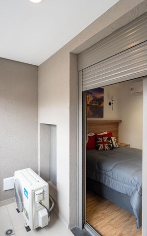 Studio à venda com 28m², 1 quarto e sem vaga Studio à venda com 28m², 1 quarto e sem vagaVaranda