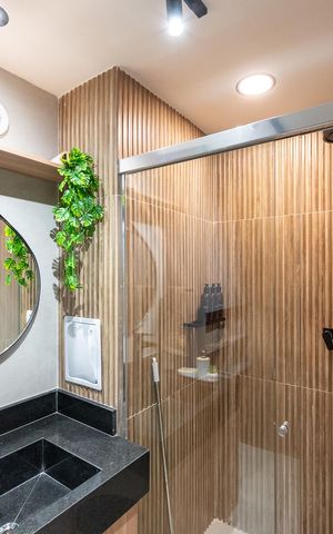 Studio à venda com 28m², 1 quarto e sem vaga Studio à venda com 28m², 1 quarto e sem vagaBanheiro Social