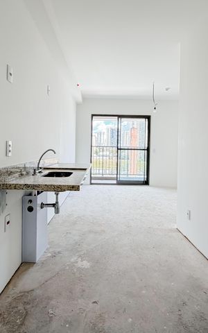 Studio à venda com 28m², 1 quarto e sem vagaCozinha e Área de Serviço
