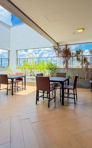 Studio à venda com 28m², 1 quarto e sem vagaChurrasqueira - Rooftop