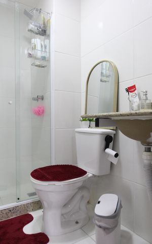 Apartamento à venda com 72m², 2 quartos e 1 vagaBanheiro da suíte 
