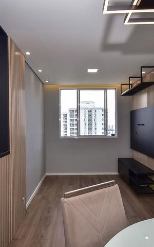 Apartamento à venda com 43m², 2 quartos e 1 vagaSala