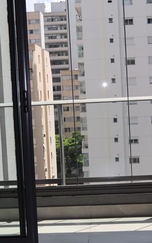 Studio à venda com 48m², 1 quarto e 1 vagaVaranda