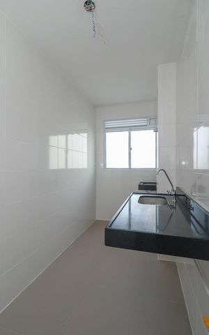 Apartamento à venda com 45m², 2 quartos e 1 vagaCozinha e Área de Serviço
