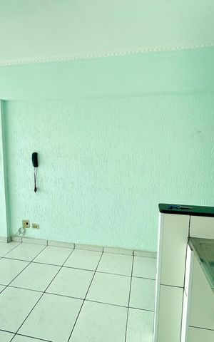 Studio à venda com 28m², 1 quarto e sem vagaCozinha 