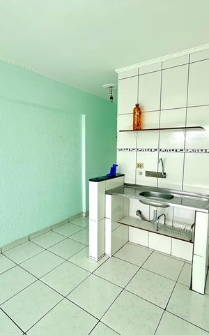 Studio à venda com 28m², 1 quarto e sem vagaCozinha 