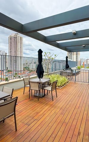 Studio à venda com 27m², 1 quarto e sem vaga Studio à venda com 27m², 1 quarto e sem vagaChurrasqueira - Rooftop