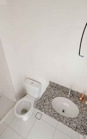 Studio à venda com 27m², 1 quarto e sem vaga Studio à venda com 27m², 1 quarto e sem vagaBanheiro