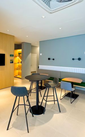 Studio à venda com 27m², 1 quarto e sem vaga Studio à venda com 27m², 1 quarto e sem vagaSalão de Festas