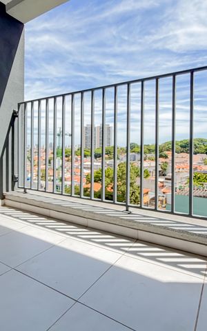 Studio à venda com 27m², 1 quarto e sem vaga Studio à venda com 27m², 1 quarto e sem vagaVaranda