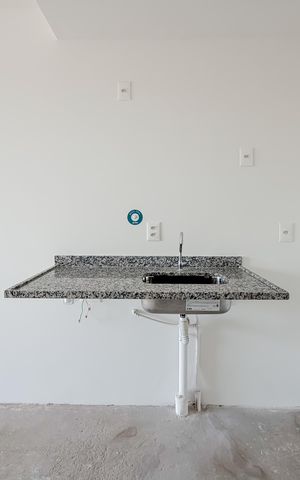 Studio à venda com 27m², 1 quarto e sem vaga Studio à venda com 27m², 1 quarto e sem vagaCozinha