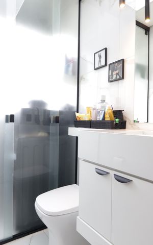 Apartamento à venda com 39m², 1 quarto e 2 vagasBanheiro da Suíte