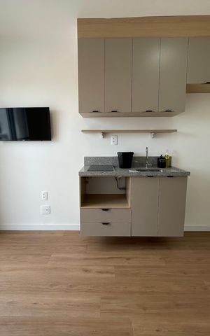 Apartamento à venda com 24m², 1 quarto e sem vaga Apartamento à venda com 24m², 1 quarto e sem vagaSala/Cozinha
