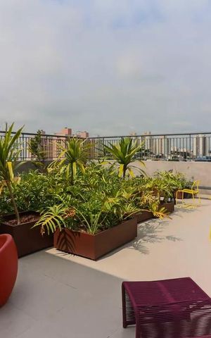 Apartamento à venda com 24m², 1 quarto e sem vaga Apartamento à venda com 24m², 1 quarto e sem vagaTerraço
