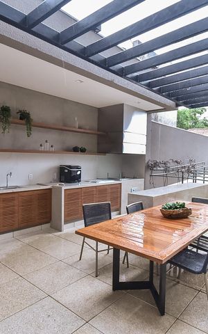 Studio à venda com 25m², 1 quarto e sem vaga Studio à venda com 25m², 1 quarto e sem vagaÁrea comum - Churrasqueira