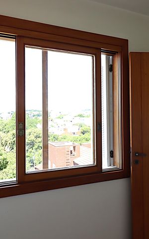 Apartamento à venda com 243m², 3 quartos e 2 vagasJanela da sala de café