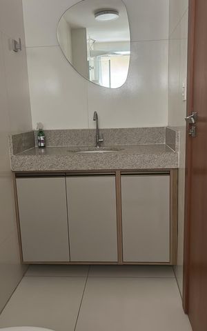 Apartamento para alugar com 24m², 1 quarto e 1 vaga Apartamento para alugar com 24m², 1 quarto e 1 vagaBanheiro