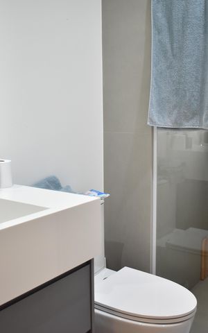 Apartamento à venda com 123m², 3 quartos e 2 vagasBanheiro da Suíte