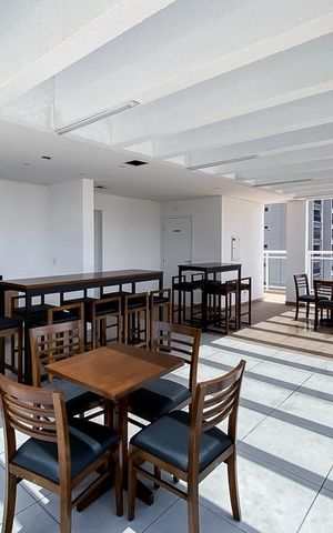 Studio à venda com 34m², 1 quarto e 1 vaga Studio à venda com 34m², 1 quarto e 1 vagaÁrea comum - Churrasqueira