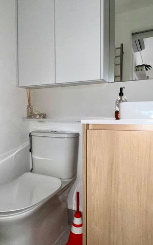 Apartamento à venda com 34m², 1 quarto e sem vaga Apartamento à venda com 34m², 1 quarto e sem vagaBanheiro da Suíte