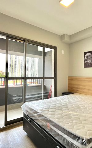 Studio à venda com 25m², 1 quarto e sem vaga Studio à venda com 25m², 1 quarto e sem vagaSala/Quarto