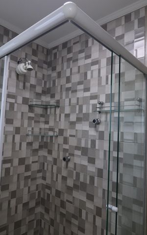 Apartamento à venda com 85m², 3 quartos e 2 vagasBanheiro Quarto 1 suíte