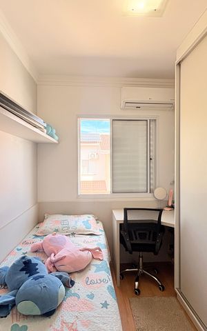 Casa de condomínio à venda com 110m², 3 quartos e 2 vagasQuarto 3