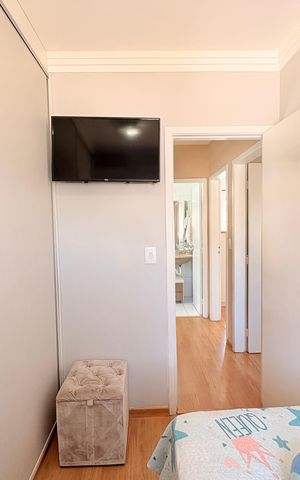 Casa de condomínio à venda com 110m², 3 quartos e 2 vagasQuarto 3