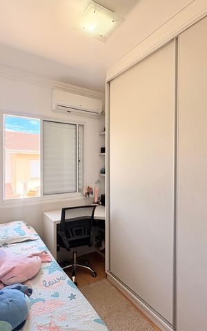 Casa de condomínio à venda com 110m², 3 quartos e 2 vagasQuarto 3