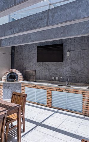 Apartamento à venda com 100m², 4 quartos e 2 vagas Apartamento à venda com 100m², 4 quartos e 2 vagasÁrea comum - Churrasqueira