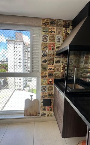 Apartamento à venda com 80m², 2 quartos e 2 vagas Apartamento à venda com 80m², 2 quartos e 2 vagasVaranda gourmet