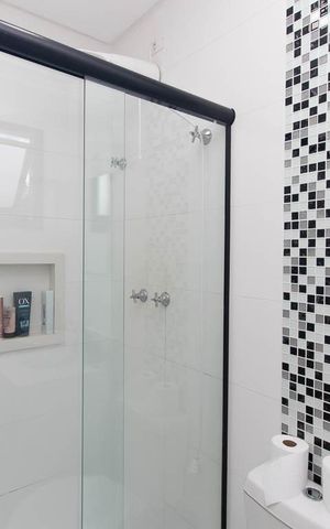 Casa de condomínio à venda com 55m², 2 quartos e 2 vagas Casa de condomínio à venda com 55m², 2 quartos e 2 vagasBanheiro da Suíte 2