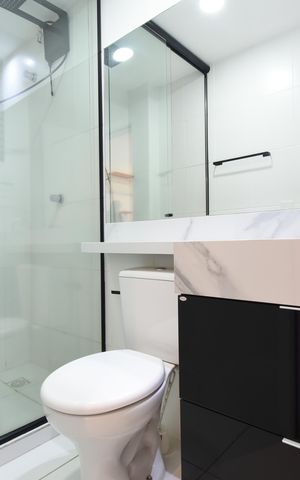 Apartamento para alugar com 55m², 2 quartos e 1 vagaBanheiro
