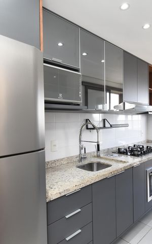 Apartamento para alugar com 55m², 2 quartos e 1 vagaCozinha e Área de Serviço