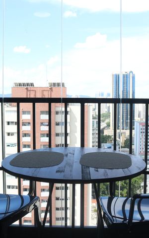 Studio à venda com 27m², 1 quarto e sem vagaVaranda