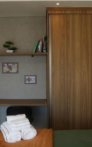 Studio à venda com 27m², 1 quarto e sem vagaQuarto