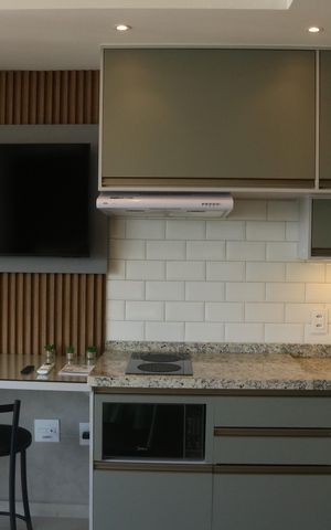 Studio à venda com 27m², 1 quarto e sem vagaCozinha
