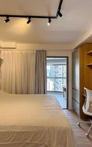 Studio para alugar com 32m², 0 quarto e 1 vaga Studio para alugar com 32m², 0 quarto e 1 vagaQuarto
